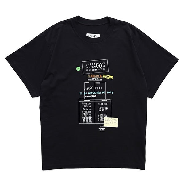 MM6 エムエムシックス メゾンマルジェラ ライブラリー スタンプTシャツ SH0GC0070 M20170