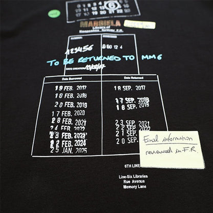 MM6 エムエムシックス メゾンマルジェラ ライブラリー スタンプTシャツ SH0GC0070 M20170