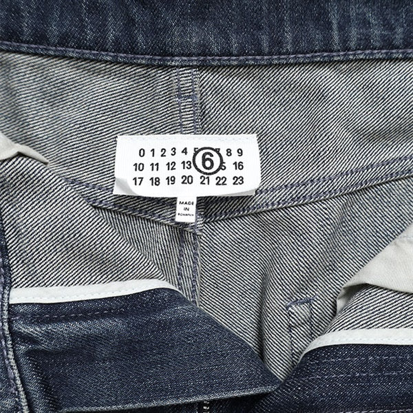 MM6 エムエムシックス メゾンマルジェラ ウォッシュ加工 ワイドジーンズ SH0LA0038 M30063