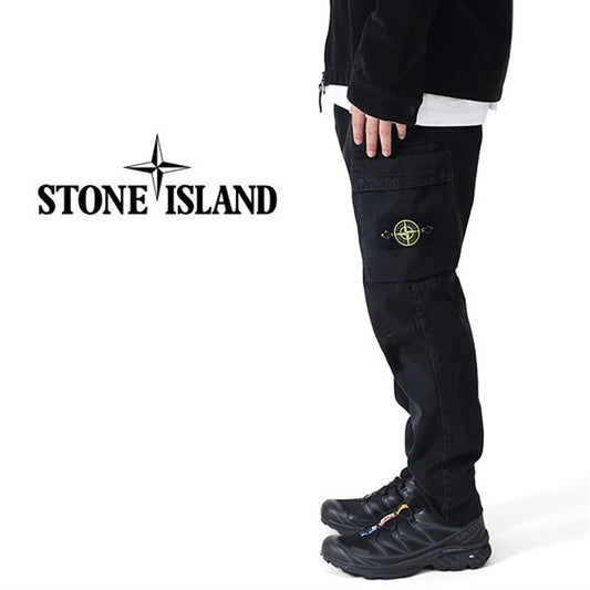 Stone Island ストーンアイランド ガーメンドダイ テーパード カーゴパンツ 811530401