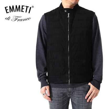 [SALE] EMMETI エンメティ JURI DOWN VEST ユリ スエード ダウンベスト レザーベスト