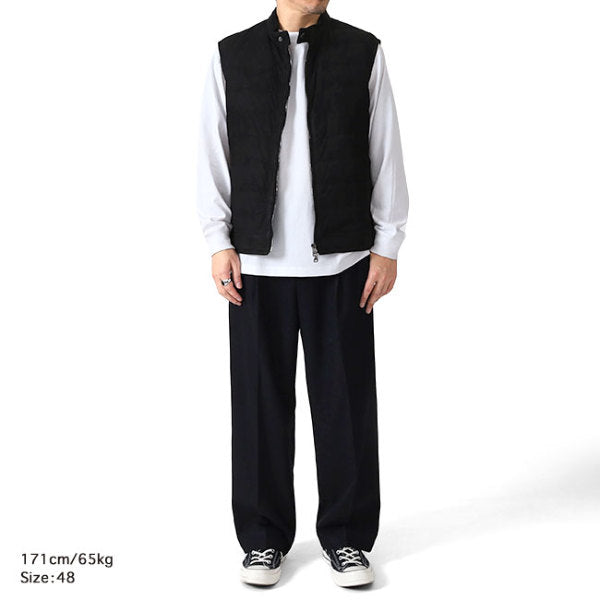 [SALE] EMMETI エンメティ JURI DOWN VEST ユリ スエード ダウンベスト レザーベスト
