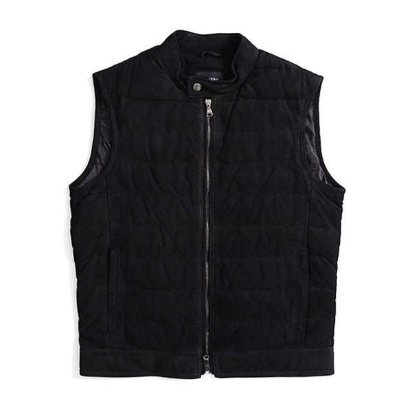 [SALE] EMMETI エンメティ JURI DOWN VEST ユリ スエード ダウンベスト レザーベスト