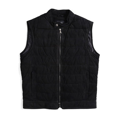[SALE] EMMETI エンメティ JURI DOWN VEST ユリ スエード ダウンベスト レザーベスト