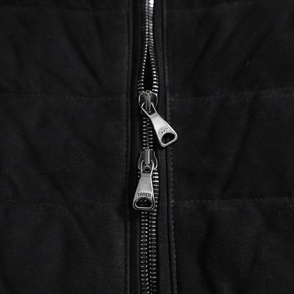 [SALE] EMMETI エンメティ JURI DOWN VEST ユリ スエード ダウンベスト レザーベスト