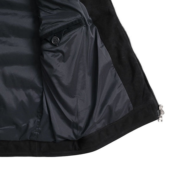 [SALE] EMMETI エンメティ JURI DOWN VEST ユリ スエード ダウンベスト レザーベスト
