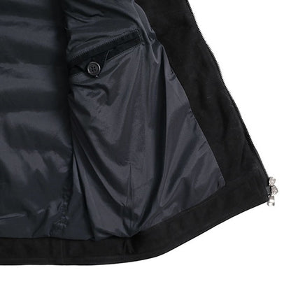 [SALE] EMMETI エンメティ JURI DOWN VEST ユリ スエード ダウンベスト レザーベスト