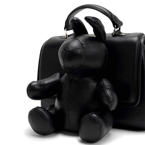 Maison MIHARA YASUHIRO ミハラヤスヒロ ドールズ ラビットアタッチド レザーハンドバッグ A15BG713