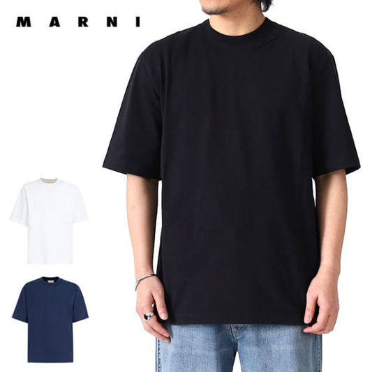 MARNI マルニ オーガニックコットン オーバーサイズ ロゴTシャツ HUMU0287X0 UTC406