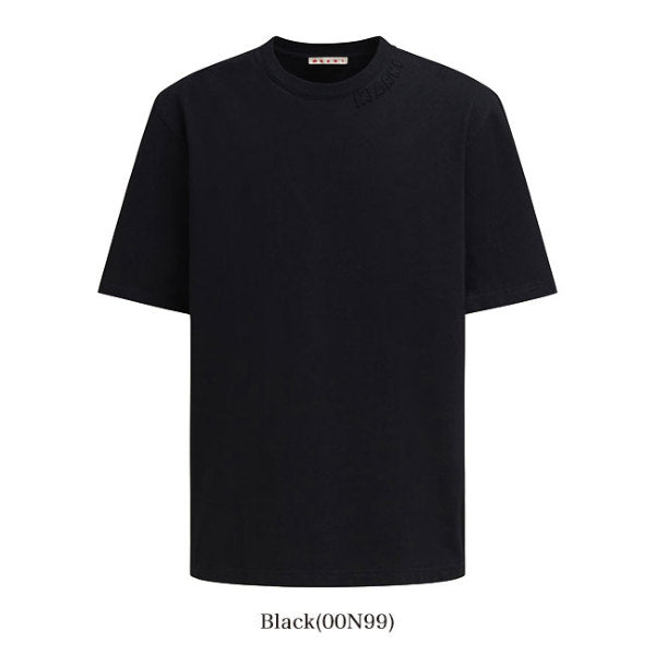 MARNI マルニ オーガニックコットン オーバーサイズ ロゴTシャツ HUMU0287X0 UTC406