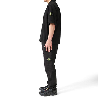STONE ISLAND ストーンアイランド ブラッシュ加工 コットンキャンバスシャツ K1S151200029 S00WN