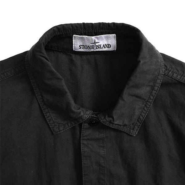 STONE ISLAND ストーンアイランド ブラッシュ加工 コットンキャンバスシャツ K1S151200029 S00WN