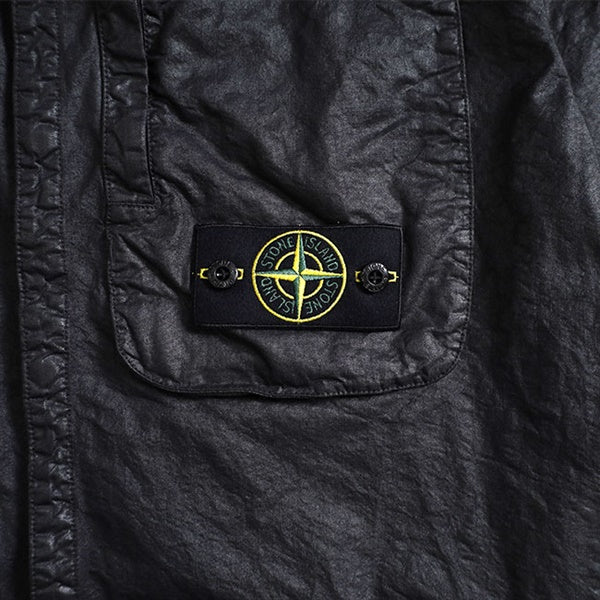 STONE ISLAND ストーンアイランド ガーメントダイ ナイロン スタンドカラーシャツ K1S151200028 S0069