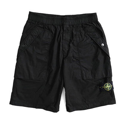 STONE ISLAND ストーンアイランド ガーメントダイ ストレッチコットン バミューダショートパンツ K1S15L100009 S0003 **