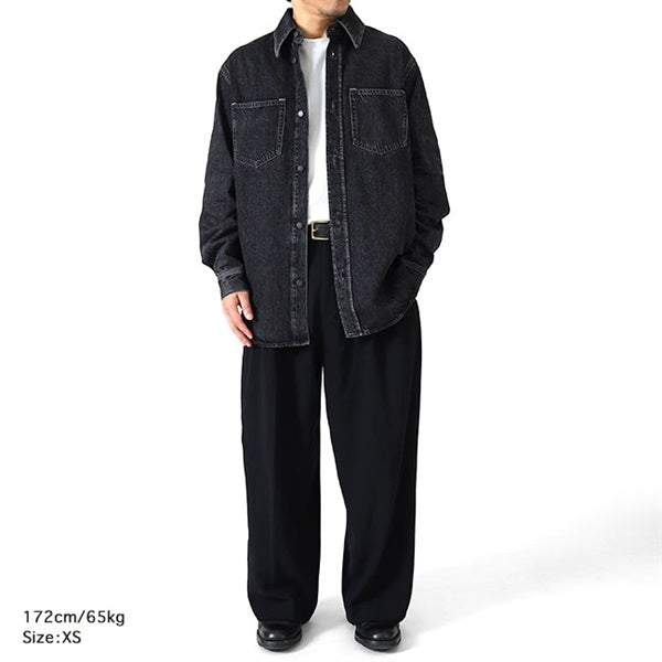 Acne Studios アクネストゥディオズ オーバーサイズ ブラックデニムシャツ FN-UX-SHIR000038