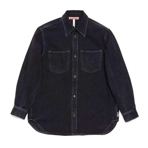 Acne Studios アクネストゥディオズ オーバーサイズ ブラックデニムシャツ FN-UX-SHIR000038