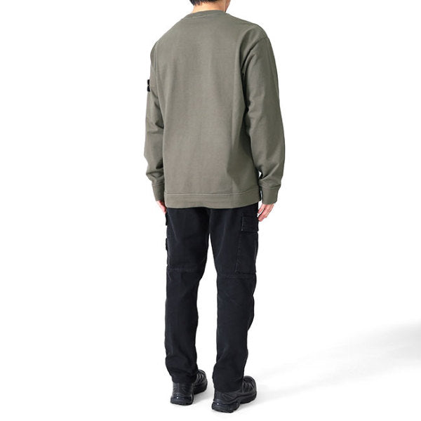 ★ストーンアイランド　肉厚　長袖Tシャツ　ロンT Lサイズ　グレー Stone Island ストーンアイランド ガーメントダイ ロンT 100075 長袖T