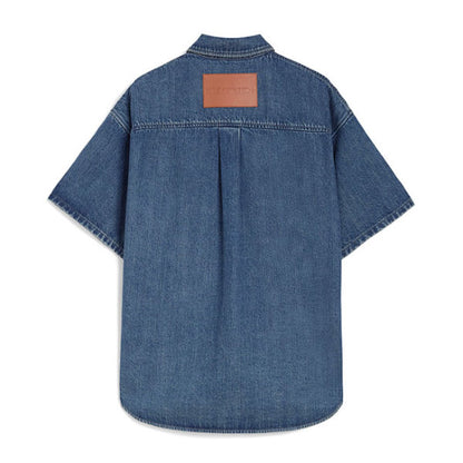 JIL SANDER+ ジルサンダープラス オーバーサイズ ブリーチデニムシャツ J47DL0168 J45291
