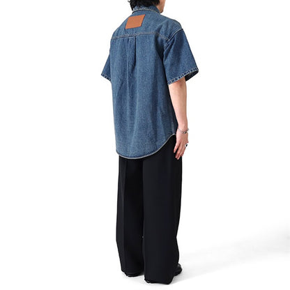 JIL SANDER+ ジルサンダープラス オーバーサイズ ブリーチデニムシャツ J47DL0168 J45291