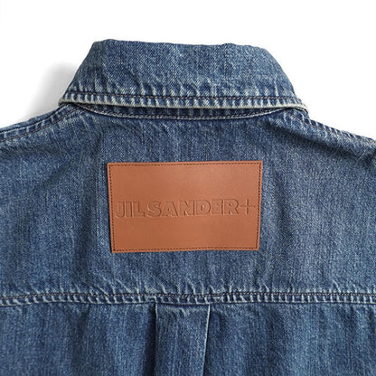 JIL SANDER+ ジルサンダープラス オーバーサイズ ブリーチデニムシャツ J47DL0168 J45291