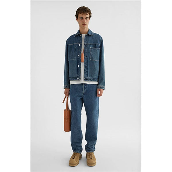 JIL SANDER+ ジルサンダープラス ウォッシュドブリーチ レギュラーデニムパンツ J47KA0266 J45291