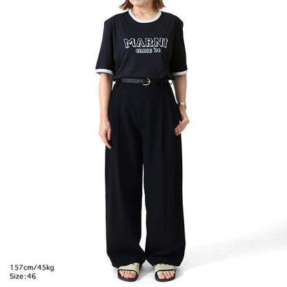 MARNI マルニ ロゴ トリムTシャツ HUMU0198MP USCY91