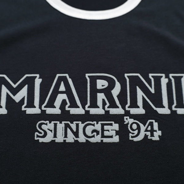 MARNI マルニ ロゴ トリムTシャツ HUMU0198MP USCY91
