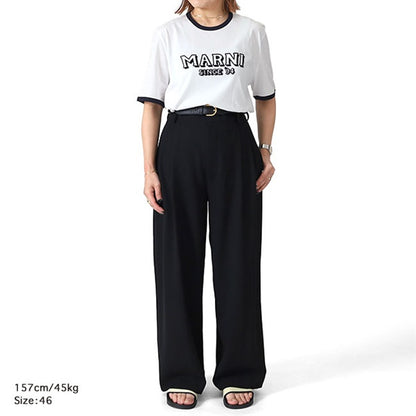 MARNI マルニ ロゴ トリムTシャツ HUMU0198MP USCY91