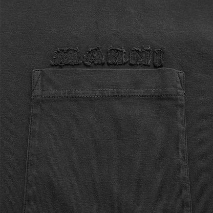 MARNI マルニ Marniパッチ ガーメントダイ 胸ポケット Tシャツ HUMU0358GX USCY94