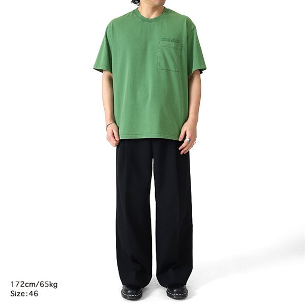 MARNI マルニ Marniパッチ ガーメントダイ 胸ポケット Tシャツ HUMU0358GX USCY94