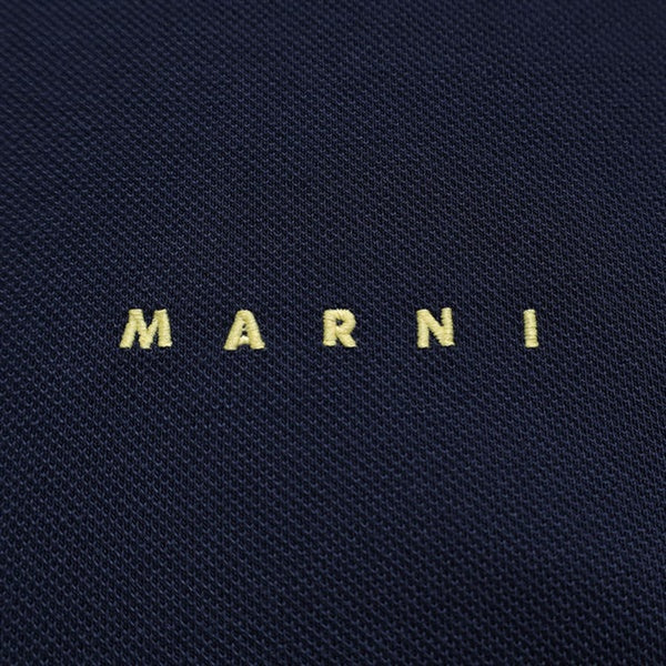 MARNI マルニ ロゴ刺繍 コットンピケ ポロシャツ POMU0051LS UTC599