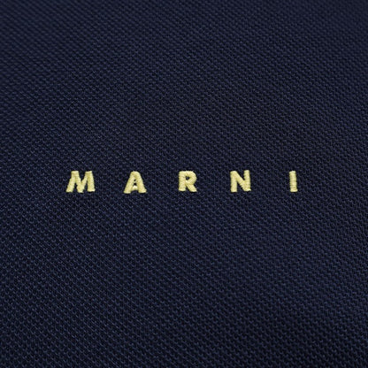 MARNI マルニ ロゴ刺繍 コットンピケ ポロシャツ POMU0051LS UTC599