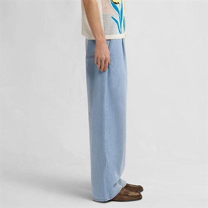 MARNI マルニ フーラード付き シャンブレー ワイドジーンズ PUJU0126Q0 USCZ12