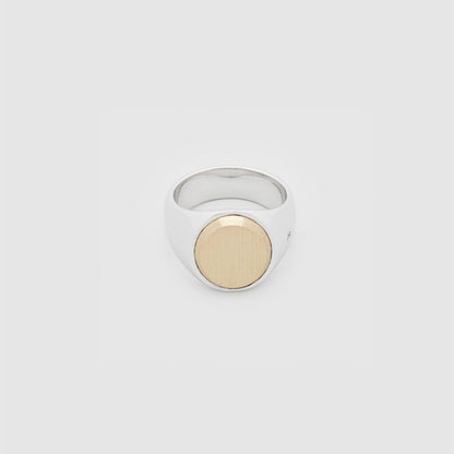 TOMWOOD トムウッド Oval Gold Top オーバル ゴールドトップ リング 100824 **