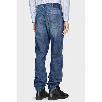 Maison Margiela STAINED DENIM TROUSERS S50LA0252 M30021