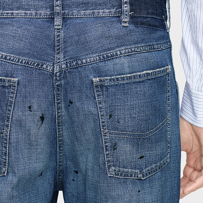 Maison Margiela STAINED DENIM TROUSERS S50LA0252 M30021