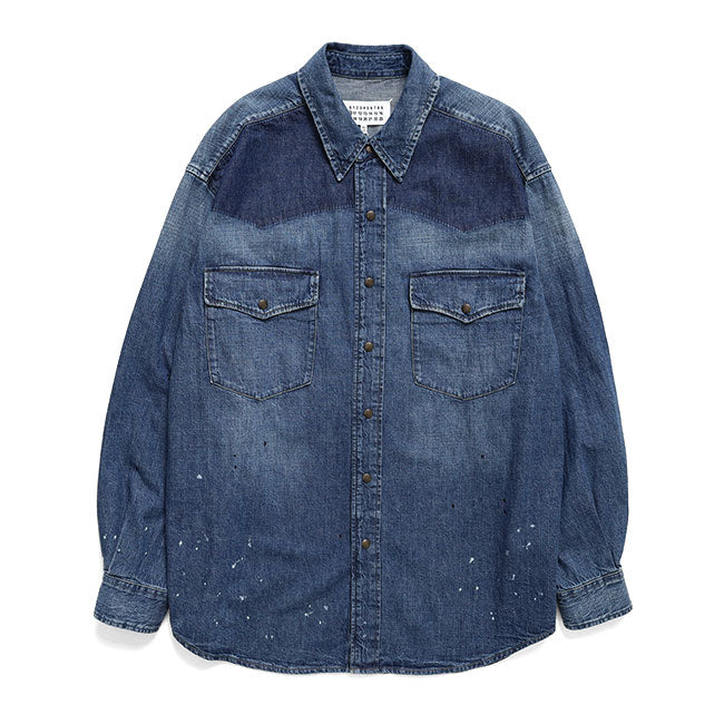 Maison Margiela BICOLOR DENIM SHIRT S50DT0084 M30021