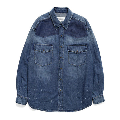 Maison Margiela BICOLOR DENIM SHIRT S50DT0084 M30021