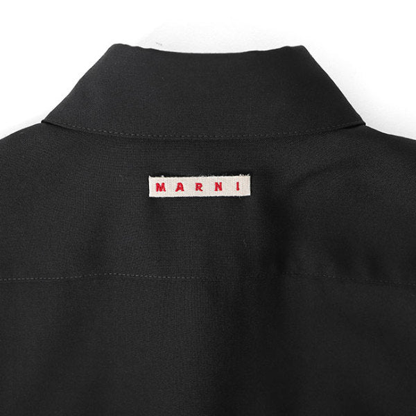 MARNI マルニ トロピカルウールシャツ CUMU0061A1 TW839 黒 長袖シャツ