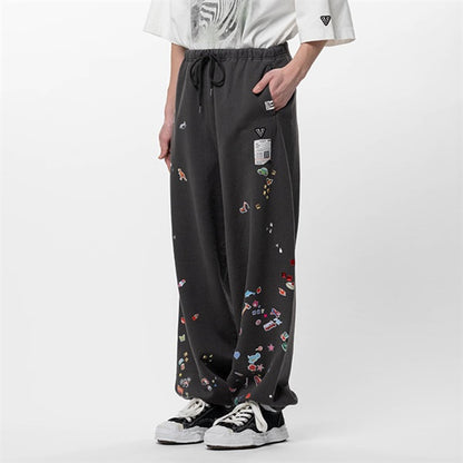 Maison MIHARA YASUHIRO メゾンミハラヤスヒロ キッズステッカープリント スウェットパンツ J16PT732