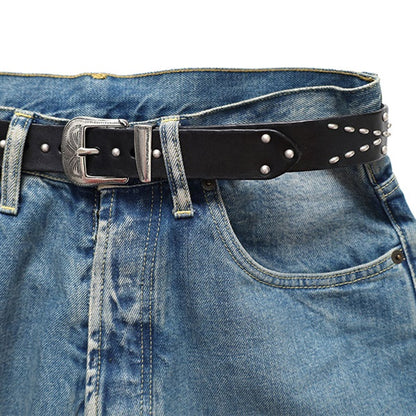 Golden Goose ゴールデングース スタッズ レザーベルト GMA00809.A000817.90100