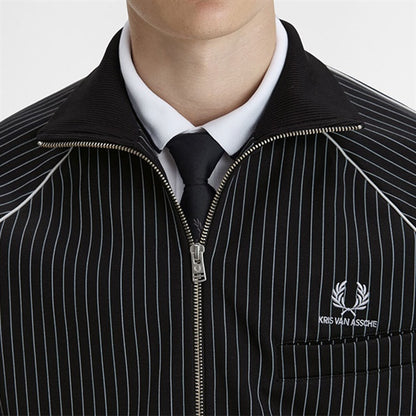 FRED PERRY x KRIS VAN ASSCHE フレッドペリー クリスヴァンアッシュ ピンストライプ トラックジャケット SJ2100