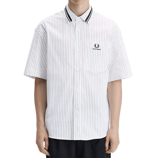 FRED PERRY x KRIS VAN ASSCHE フレッドペリー クリスヴァンアッシュ ピンストライプ シャツ SM2111