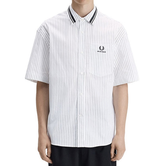 FRED PERRY x KRIS VAN ASSCHE フレッドペリー クリスヴァンアッシュ ピンストライプ シャツ SM2111
