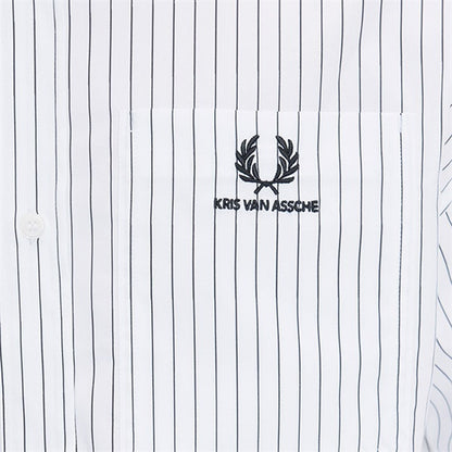 FRED PERRY x KRIS VAN ASSCHE フレッドペリー クリスヴァンアッシュ ピンストライプ シャツ SM2111