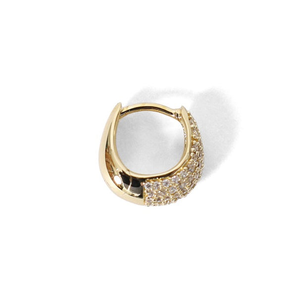 TOMWOOD トムウッド Ice Huggies Pave Gold アイス ハギー ピアス 100527 **