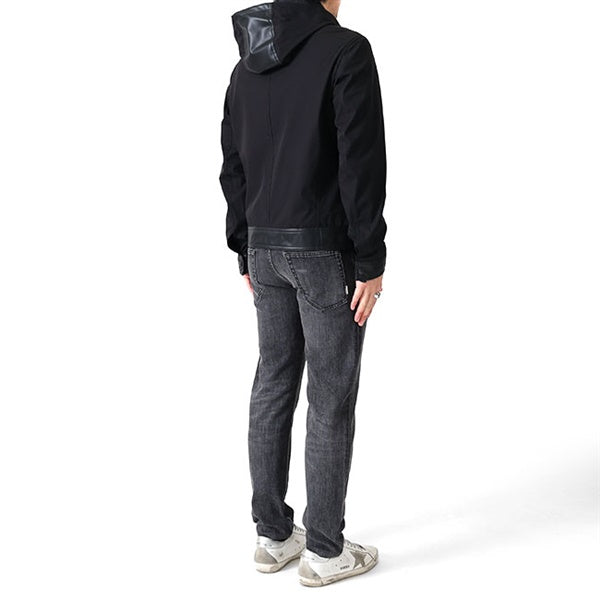 EMMETI エンメティ JURI HOODIE TECH ユリ フーディ テック フード付き レザージャケット