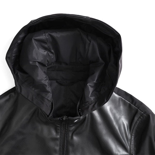 EMMETI エンメティ JURI HOODIE TECH ユリ フーディ テック フード付き レザージャケット