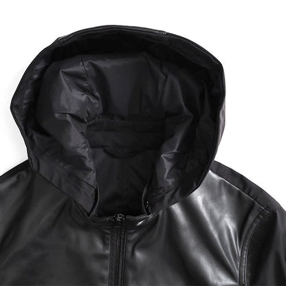 EMMETI エンメティ JURI HOODIE TECH ユリ フーディ テック フード付き レザージャケット