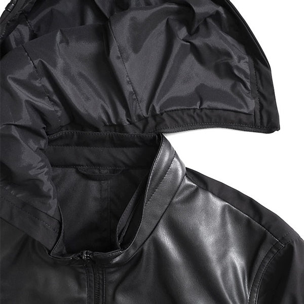 EMMETI エンメティ JURI HOODIE TECH ユリ フーディ テック フード付き レザージャケット
